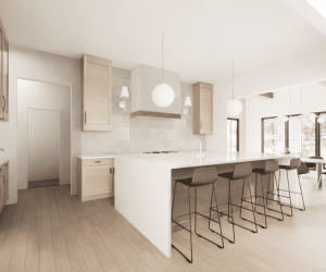 image of simple but elegant style of kitchen - custom home builder